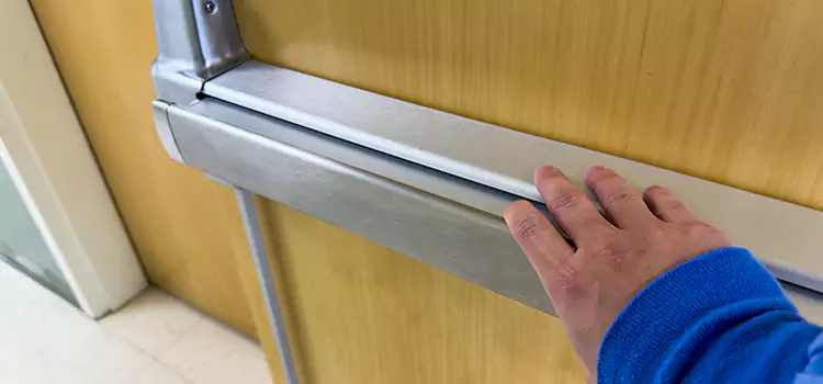 Installing a Push Bar on a Door Ellicott City